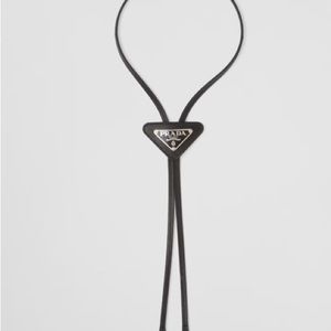 PRADA leather bolo tie